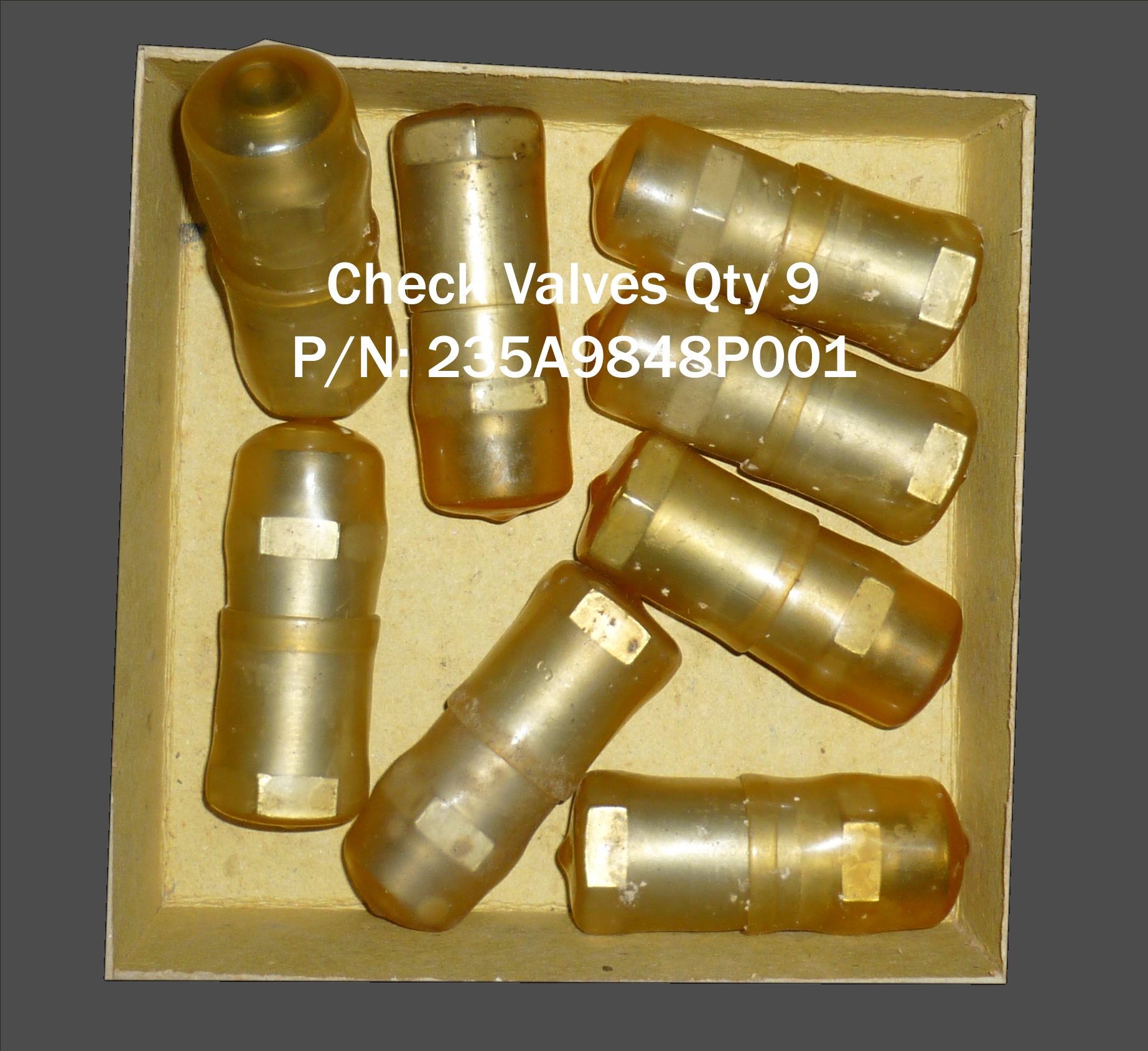 Valve, Check P/N 235A9848P001